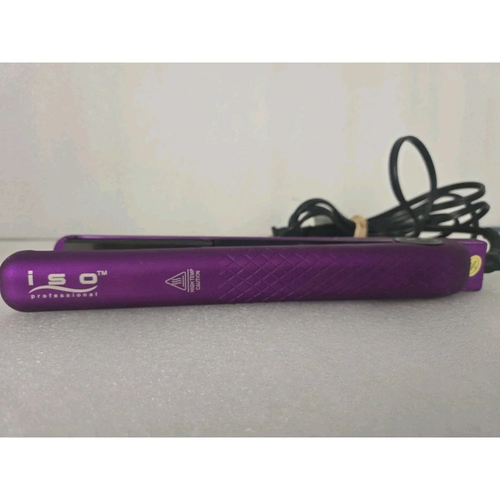 ISO Beauty Diamond Super Spectrum Pro Flat Iron Hair Straightener W Temp Control